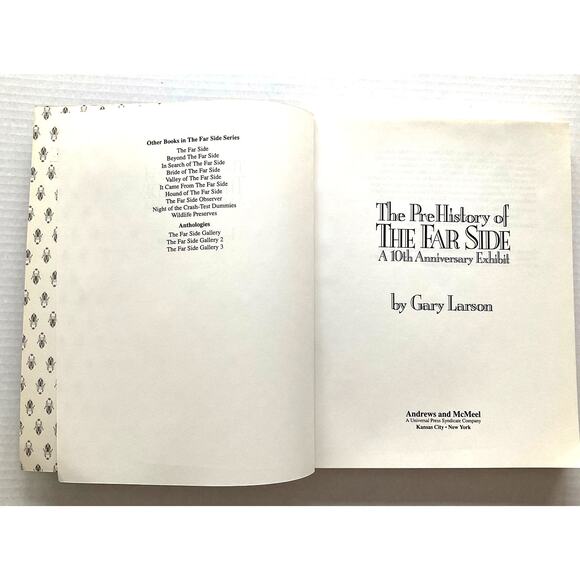 Pre-History Of Far Side 10 Anniversary Exhibit Gary Larson - Picture 3 of 4